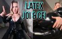 Swag Panda: Svart latex catsuit JOi