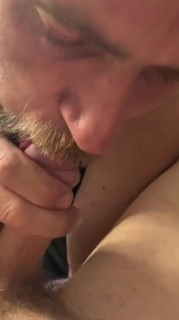 Stepdaddy Sucks a Big Load of Cum and Swallows It