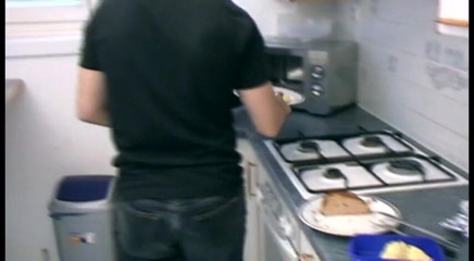 Femdom Austria: Teen needs a tasty dinner and her kitchen to shine