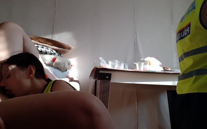 Lesbian-illusion: Hot Police Lesbian Threesome