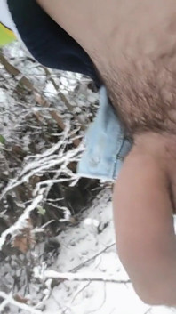 Peeing in Snow Land- Snow Everywhere