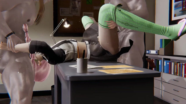 Yaoitube: Demon Slayer yaoi - Kanroji Femboy ek hi samay men 2 purushon...