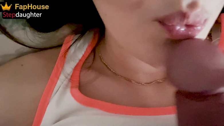 Alina Rai: Fucked stepdaughter in pussy and cum in her mouth. POV....