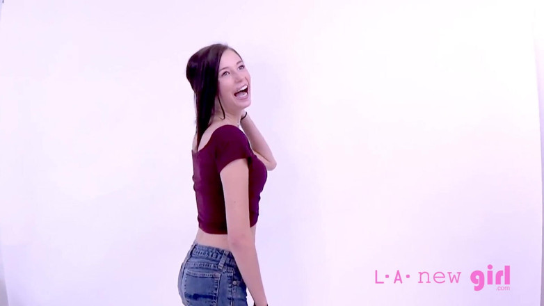 L.A. New Girl: カロライナスイーツキャスティングオーディション - ポルノで彼女の最初のシーンの1つ