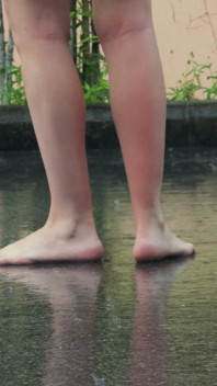 Bare Legs in the Rain