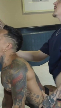 2 cholos ficken und besamen muskelarsch, hardcore, schwuler sex, hungpapi
