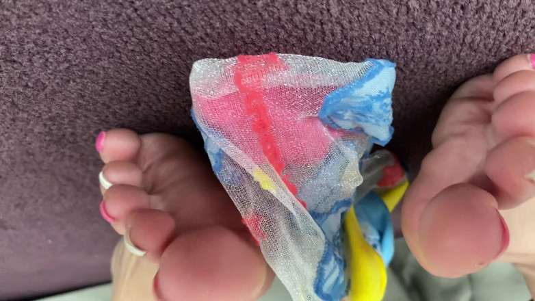 Nali Marie: POV Sniffing My Mesh Silky Socks Right off My Feet