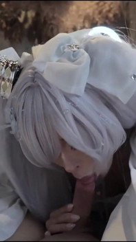 Atemberaubender Cosplayer beginnt das morgen wild, als eine Nahaufnahme-session sich zu einem creampie-finale entwickelt