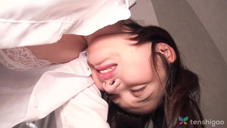 Tenshigao: Nana Okamoto Plays with Us in Her Office Girl Uniform...