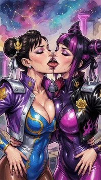 Hot Juri and Chun Li (ai)