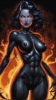 Awek bogel Obsidian Flame Shadrils