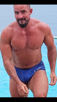 Swim Trunks Full of Dick