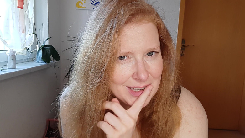 Curly_Dreams: Honění se mnou a sperma na můj obličej