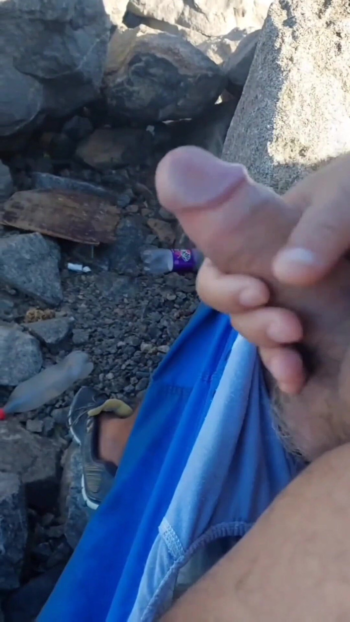 Ladysilvas: Ladysilva menunjukkan batang saya di pantai