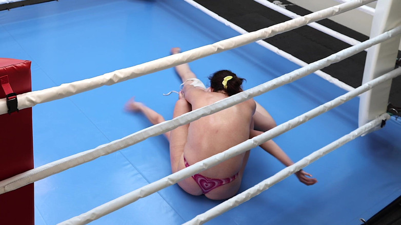 Red sign wrestling: Alora Lux V Blonde Gabie