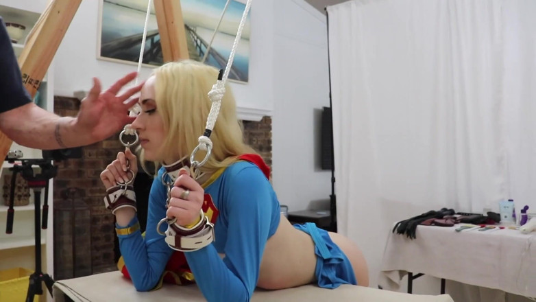 Azure Sky Films: Candy white Supergirl solo 1-2 perbudakan doggystyle blowjob sepong kontol dalam