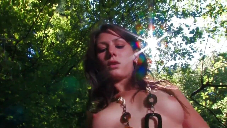 Real Anal Stories: Threesome outdoor action with brunette babe