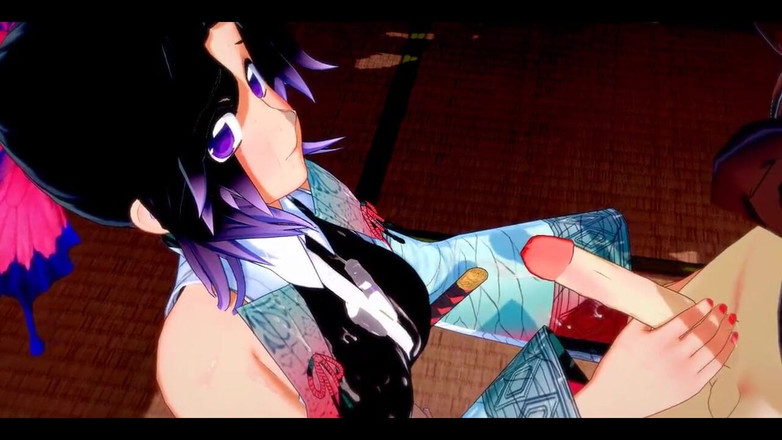 HentaiTubes: Démon zabiják Futanari - Shinobu X Nezuko Hardsex - japonská asijská Manga...