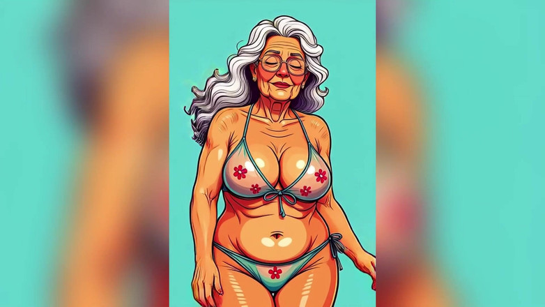 AI Porn: Nenek tua menggoda di animasi