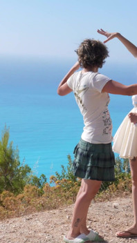 Bagno le mutandine durante l'escursione