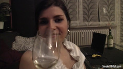 Smoke it bitch: Kouření po výstřiku na obličej!