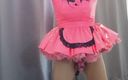 Sissy Candy: Sissy Maid in Hot Pink Dress and Chastity Is Locked...