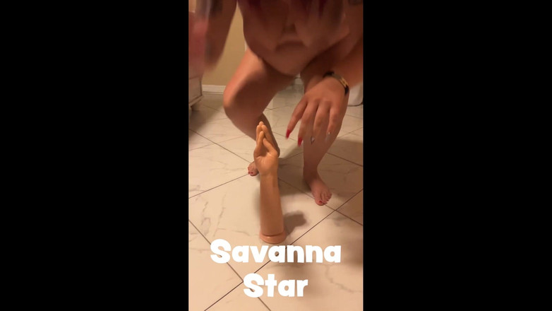 Savanna star: दोहरी सुविधा: चरम मुठ्ठी घुसाना खिलौना और मोटा खिंचाव - savanna यह सब लेती है