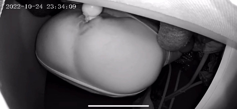 Haggy Baggy: Wooden butt knob in and out no hands