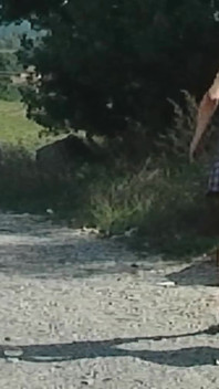 Recycling Outing... Naughty in Miniskirt and Tail Plug
