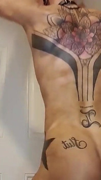 Dirty Bitch Showing Nice Cock and Masturbating