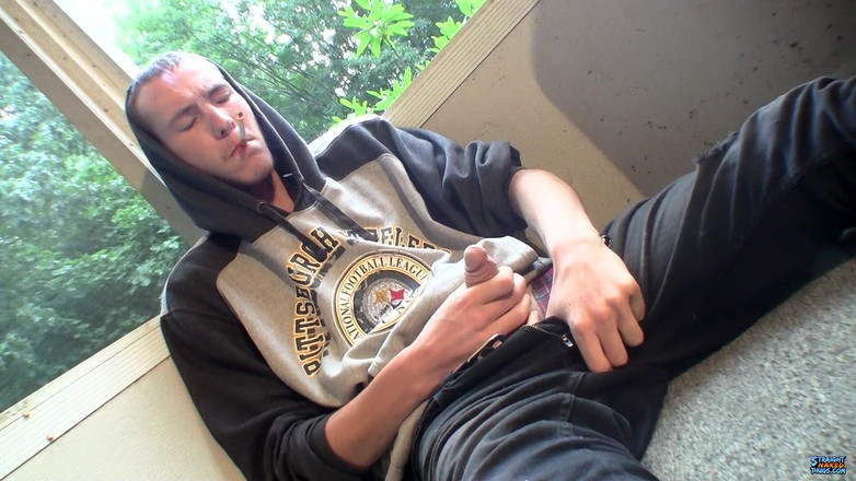 Straight naked thugs: 煙とコックストローク