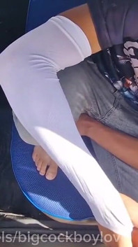 Big Dick with a Tight Glasses of Handsome Sissy Femboy on a Rubberless Cruise Fuck!