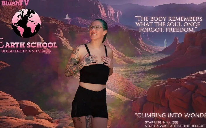 Blush Erotica VR: Earth College avsnitt 2 Klättring i underverk med Nikki Zee- Blushtv