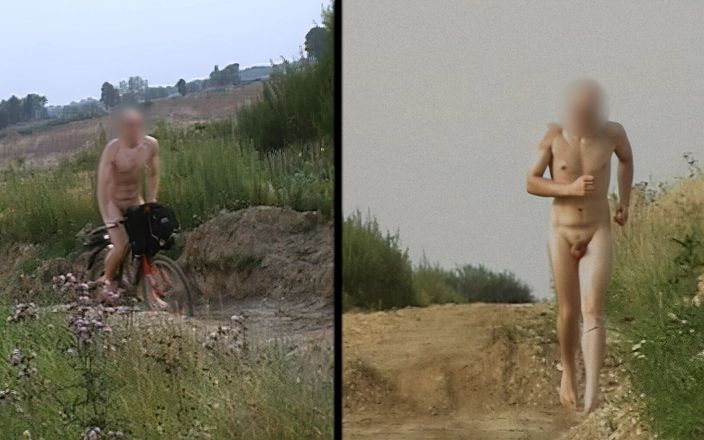 Tobi: 裸で自転車に乗ったり、鉱区で自然の中を走ったり。若いトビ露出師 Tobi00815