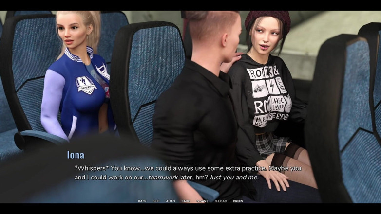 AVN Teller: タブー大学 - ホットなエモガールが公衆バスの中で手コキをくれる - 3Dポルノゲーム