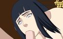 Hentai ZZZ: Hinata suge pula lui Sasuke în biroul lui Hokage, Naruto Hentai