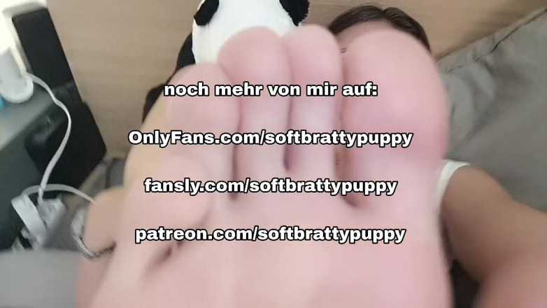 Softbrattypuppy: German: Your girlfriend gently dominates you for the first time...