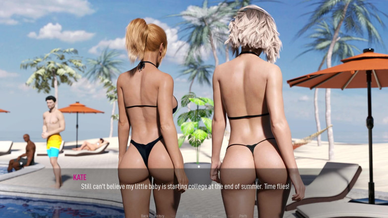 Dirty GamesXxX: Compartilhando desejos, esposa gostosa na praia de biquíni - episódio 1