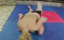 European Erotic Mixed Wrestling Club: Cecilia Scott-Mr Dean, gulat topless