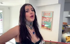 Laeticia, the Gorgeous Brunette Loves Taking the Lead