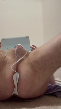 Estim Naked Shaved Cum