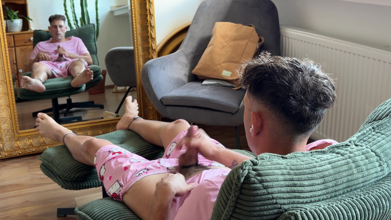 Twinkboy82: Cute Pajamas, Naughty Mood - German Twink Wanks &amp; Cums