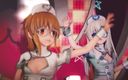 Mmd anime girls: MMD R-18アニメの女の子のセクシーなダンス(クリップ32)