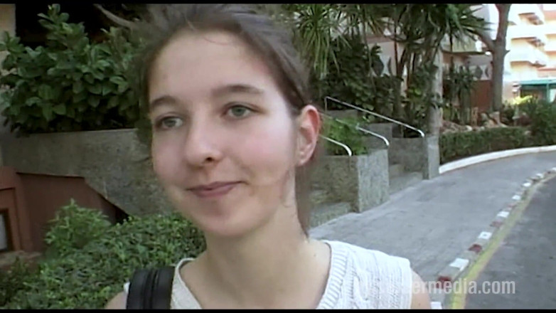 Sextermedia by Pete: Dark Blonde Teen Girl Shyly Shows Her Pussy