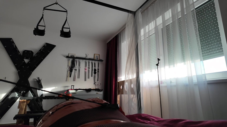 Elena917: Perhambaan pita, lapisan pantyhose, sebatan - bahagian 1