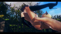 HentaiTubes: Beruška Hentai 3D - Lízání a šukání přes zeď od Cat Noir v...