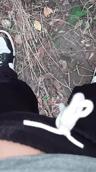 Risky Lesbian Masturbation in the Forest