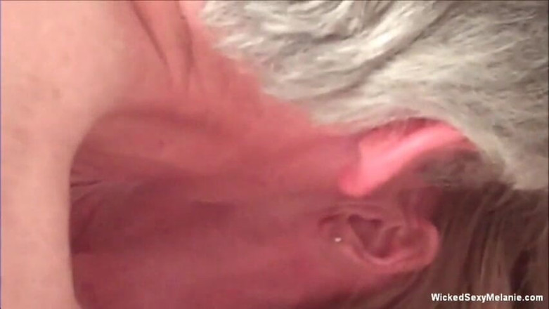 Wicked Sexy Melanie: Busty mature slut is pleasuring two hard dongs