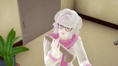 Waifu club 3D: Vysokoškolačka honí ptáka učitele v knihovně