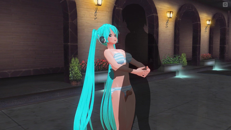 H3DC: Hentai 3D. Miku mặc áo tắm bị đụ bên hồ bơi